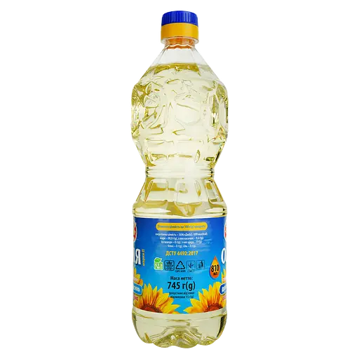 Олія соняшникова Chuguiv Extra для смаження рафінована 810 мл - фото 2