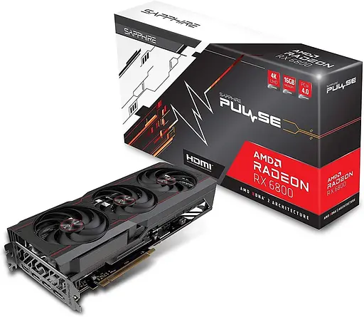 Видеокарта Sapphire AMD Radeon RX 6800 16Gb Pulse OC (11305-02) (GDDR6, 256 bit, PCI-E v4.0) Б/у - фото 5