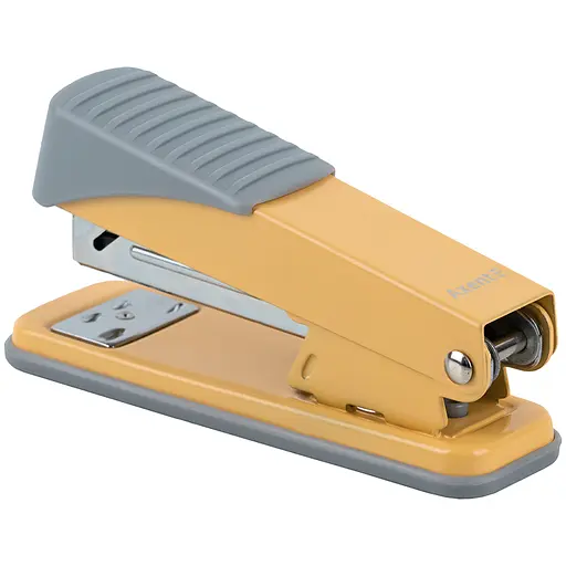 Степлер канцелярський Axent Exakt-2 Earth colors №24/6 металевий 25 аркушів, жовтий (4925-26-A) - фото 2