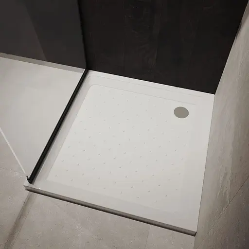 Душовий піддон Amidicon 900x900 з штучного каменю ПІДДОН_90_HL Білий - фото 2