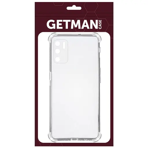 TPU чехол GETMAN Ease logo усиленные углы Full Camera для Oppo A16s/A16/A54s Бесцветный (прозрачный) - фото 6