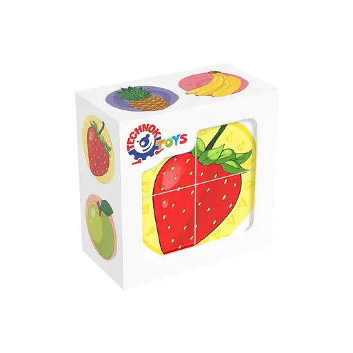 Развивающие кубики "Фрукты" ТехноК 1332TXK - фото 1