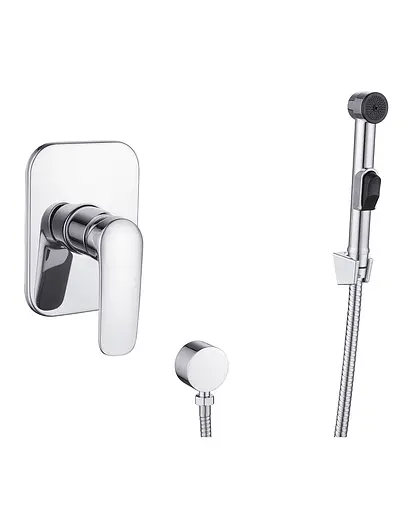 Набір гігієнічного душу прихованого монтажу Imprese Praha new VR15030Z-BT, Хром - фото 1