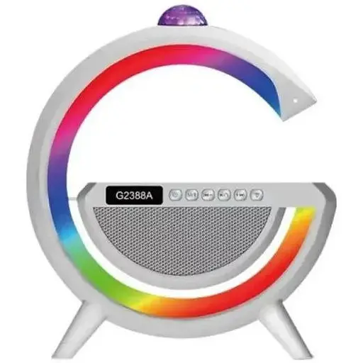 Ночник RGB G2388A аккумуляторный музыкальный смарт-ночник колонка Белый - фото 1