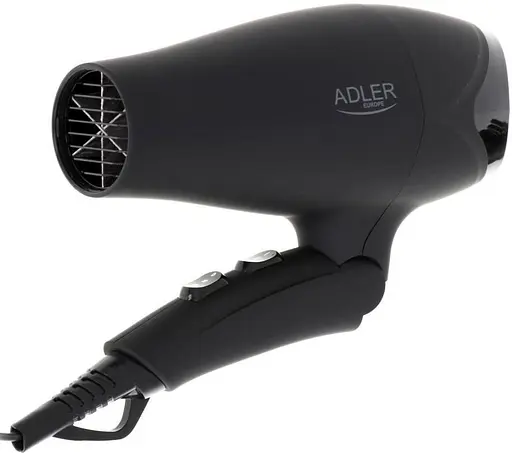 Фен Adler AD 2267, 2100 Вт концентратор диффузор 2 скорости петля для подвешивания складная ручка 1 шт. черный (33705-IS) - фото 2