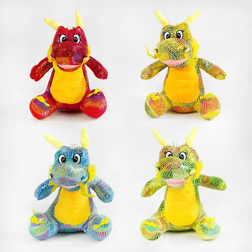 Мягкая игрушка Дракон, 22x25x26 см (в ассортименте) - фото 4