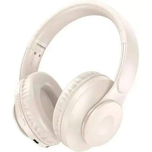 Беспроводные полноразмерные наушники Hoco w45 Enjoy Bluetooth Milky White (белые)