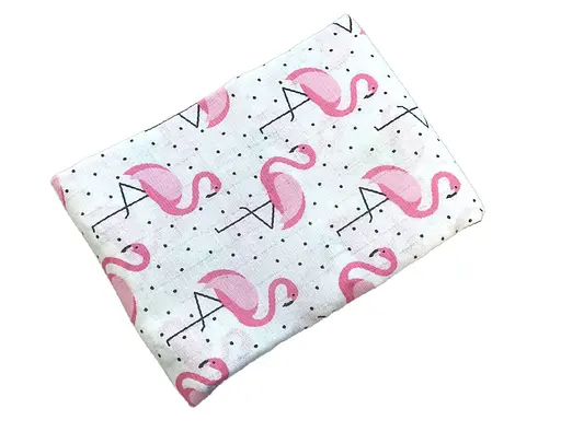 Муслиновая пеленка Moontime "Фламинго" - фото 1