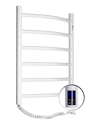 Електрична рушникосушарка Navin Камелія 480x600 Sensor ліва з таймером 12-007133-4860, Білий, Ліве, Електронний - фото 3