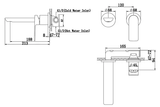 Смеситель для умывальника Kohlman Proxima хром + Box скрытого монтажа QW180P Хром - фото 2