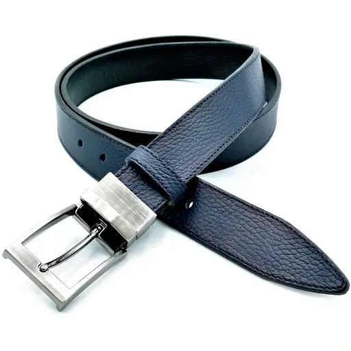 Ремінь шкіряний Le-Mon двосторонній чоловічий 115-125х3,5 см acs0023784 - фото 1