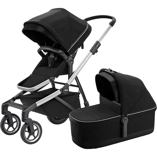 Детская коляска с люлькой Thule Sleek Midnight Black (TH 11000007) - фото 1