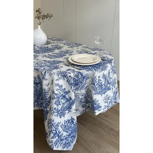 Скатертина  Ecotton Duck водовідштовхувальна 170х220 см Blue (25366) - фото 6