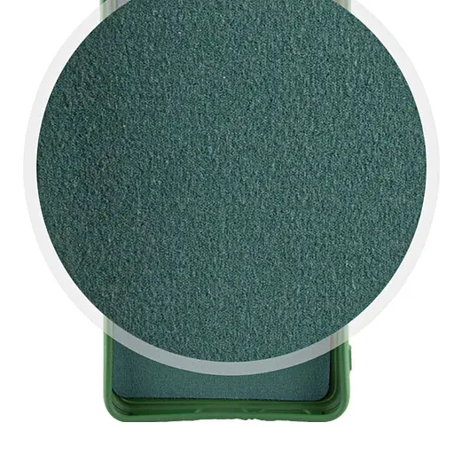 Чохол Lakshmi Silicone Cover Full Camera AA для Xiaomi Redmi 13 4G/Poco M6 4G Зелений/Dark green - фото 3