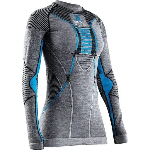 Термокофта X-Bionic Apani 4.0 Merino Shirt Round Neck Long Sleeve Women M Синій (1068-AP-WT06W19W M B284)