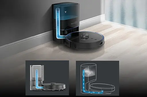 Робот-пилосос Xiaomi VIOMI S9 Vacuum Cleaner Black з вологим прибиранням - фото 2