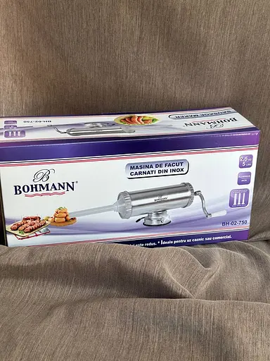 Шприц для виготовлення ковбас Bohmann BH 02-750 ручний 2.5 кг Сірий - фото 7