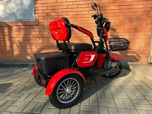 Електроскутер Триколісний Corso Logan (1200W 72V/23Ah) Червоний - фото 6