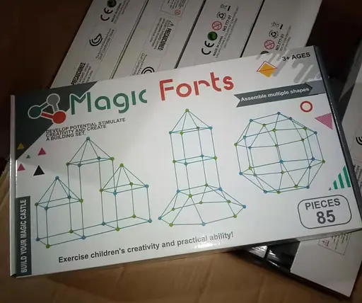 Детский игровой 3D конструктор Палатка Magic forts 85 деталей - фото 8