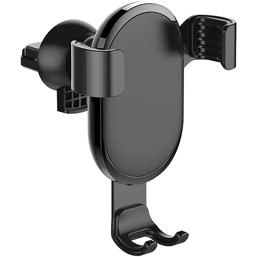 Автотримач для телефону ColorWay Metallic Gravity Holder Black - фото 1