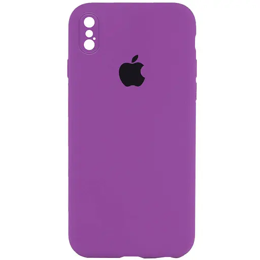 Чохол Epik Silicone Case Square Full Camera Protective AA для Apple iPhone XS Max 6.5 Фіолетовий/Grape