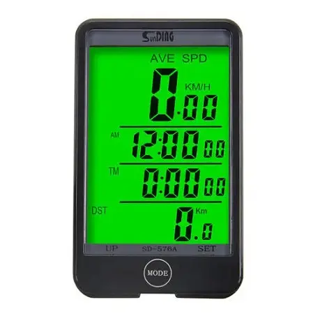 Беспроводной велокомпьютер SunDing SD-576C waterproof  + 27 функций + подсветка 2.5 дюйм