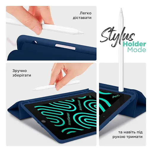 Чохол SlimTPU Active Pen holder Lenovo Tab P11 11.5 TB350 TB355 Синій - фото 5