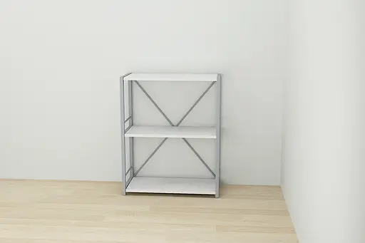 Этажерка 3/60 Ferrum-decor Серии Коннект 73x60x28 серый ДСП Белый 16мм (FRD-104266) - фото 2