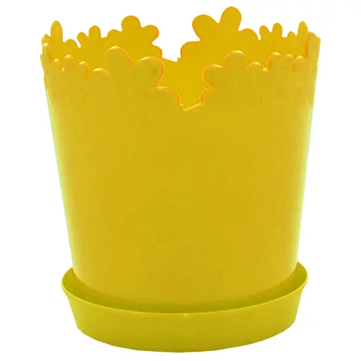 Горщик для квітів Ромашка №1, 314929, 13 × 13.5 см в асортименті - фото 5