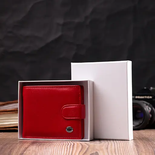 Кожаный женский кошелек ST Leather 11.3х9.5х2 см acs0028382 - фото 9