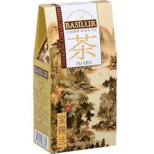 Чай черный Basilur Китайский Пу-Эр 100 г картон - фото 1