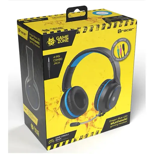 Комп'ютерна аудіо гарнітура Tracer Gamezone Dragon Blue LED (TRASLU46621) - фото 4