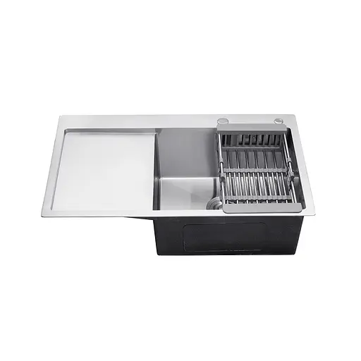 Кухонная мойка Kroner KRP Gebürstet - 7849RHM (3,0/1,0 мм) (CV025276) - фото 4