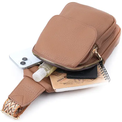 Женская сумка Vintage с одним плечевым ремнем из крупнозернистой экокожи 17х29х9 см sum0026945 - фото 8