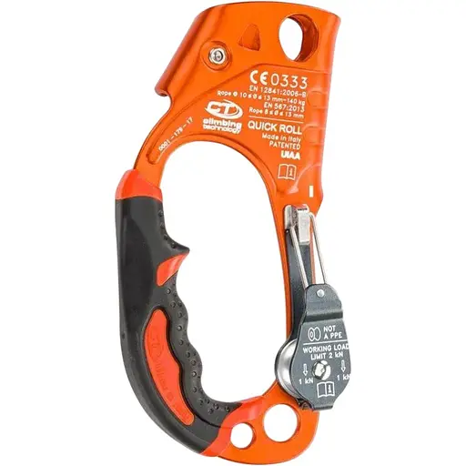 Зажим Climbing Technology Quick Roll Ascender W/Pulley Orange R (1053-2D663D JWB)