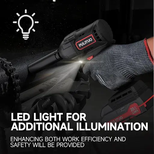 Безщітковий акумуляторний ударний гайковер PULITUO 20 В, 1/2-дюймовий патрон, 2800 об/хв, літій-іонний акумулятор 2,0 Ач - фото 4