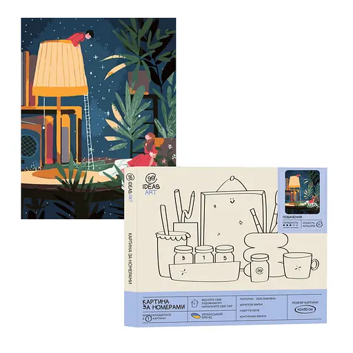 Набір для розпису по номерах "Побачення" 40*50 см, IDEA2-GX41312