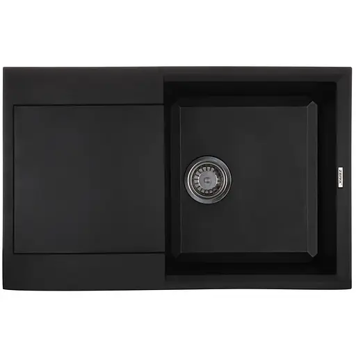 Кухонная мойка Zerix ZS-7950S-03 black ZX4580, Черный матовый - фото 1
