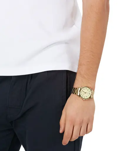 Наручні годинники чоловічі позолочені кварцові японські оригінал Casio MTP-V001G-9BUDF (модуль №5361) - фото 9