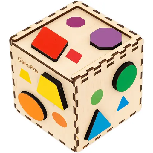 Кубик-сортер GoodPlay Кольорова фігурка (CUB-4-002) - фото 2