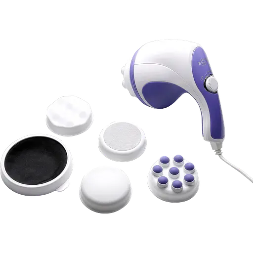 Портативный ручной антицеллюлитный массажер для шеи спины тела Relax And Ton роликовый массажер для тела - фото 1