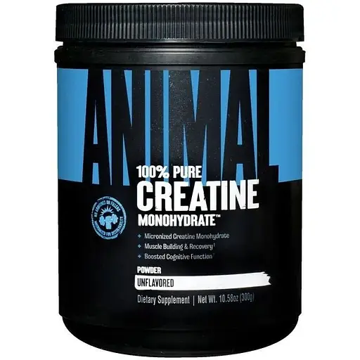 Креатин моногідрат Universal Nutrition Animal Micronized Creatine, 300 грам - З дефектом взявся грудками