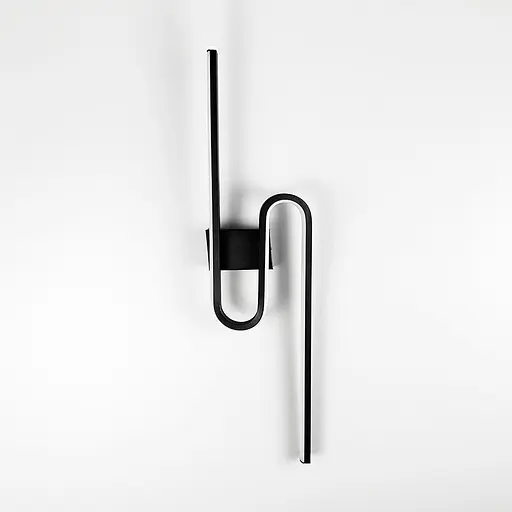 Настінний чорний LED світильник у 2-х розмірах Line F довжина 60 см Арт. WM32 BK - фото 8