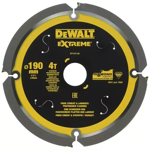 Диск пильный DeWalt универсальный 190 х 30 мм 4 зуба (DT1472)