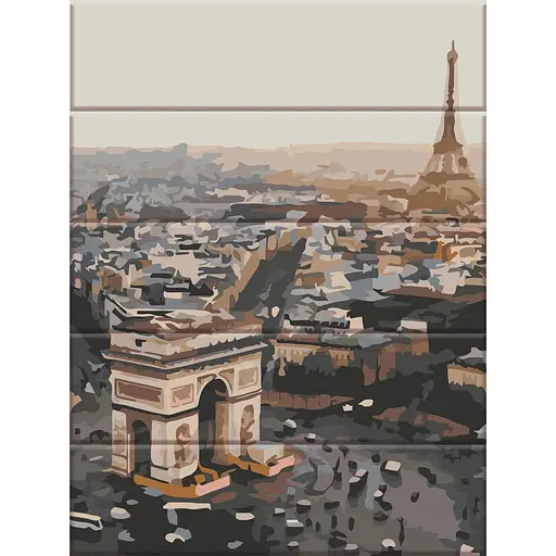 Картина по номерам на дереве Єлисейські поля ArtStory 30х40 см різнокольорова 000169523