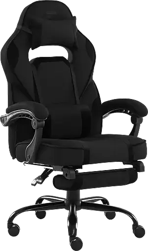 Геймерське крісло GT Racer чорне (X-2748 Fabric Black Suede) - фото 3