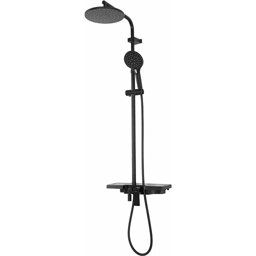 Душовя система Rea Santos з виливом black REA-P8803, Чорний матовий - фото 1