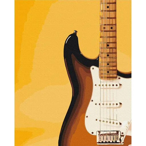 Картина по номерам "Электрогитара" Brushme BS53705, 40х50 см - фото 1