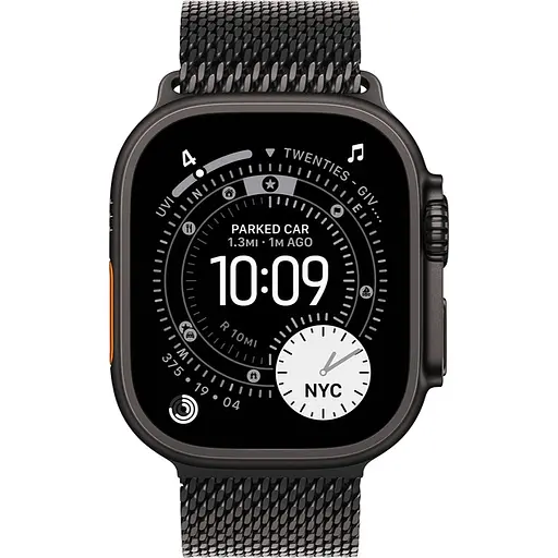 Смарт-часы Apple Watch Ultra 3, 49 мм Black Titanium Case with Black Titanium Milanese Loop Medium MF1Q4 (145346) - фото 2