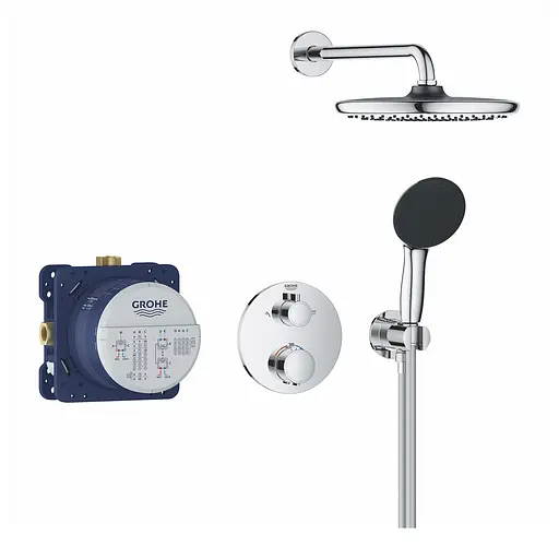 Душова система прихованого монтажу термостатична Grohe QuickFix Precision Grohtherm 34883000, Хром - фото 3